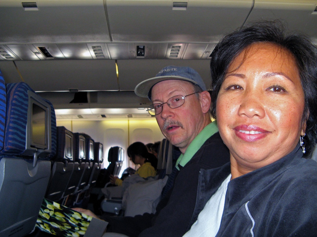 Bob and Nella on Plane